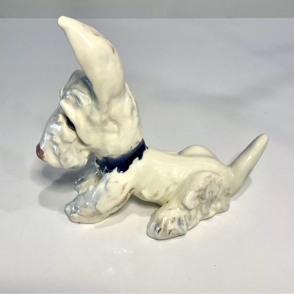 Austrian GOLDSCHEIDER MEISINGER Porcelain Scottie Dog Figurine 1930’s Signed - Picture 8 of 14